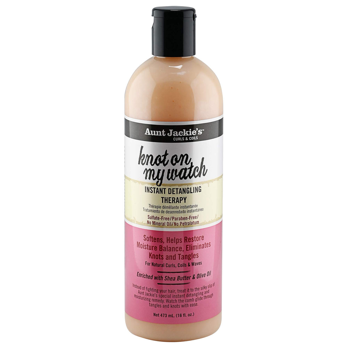 Aunt Jackie's Knot On My Watch Instant Hair Detangling Therapy 16 fl oz front view