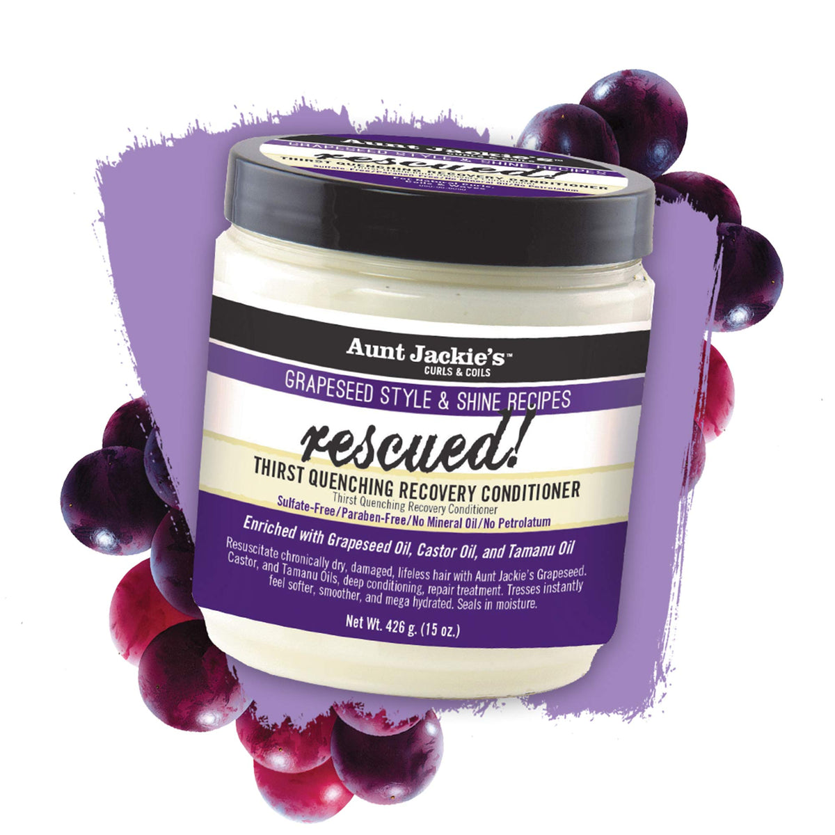 Aunt Jackie's Recovery Conditioner texture on hand