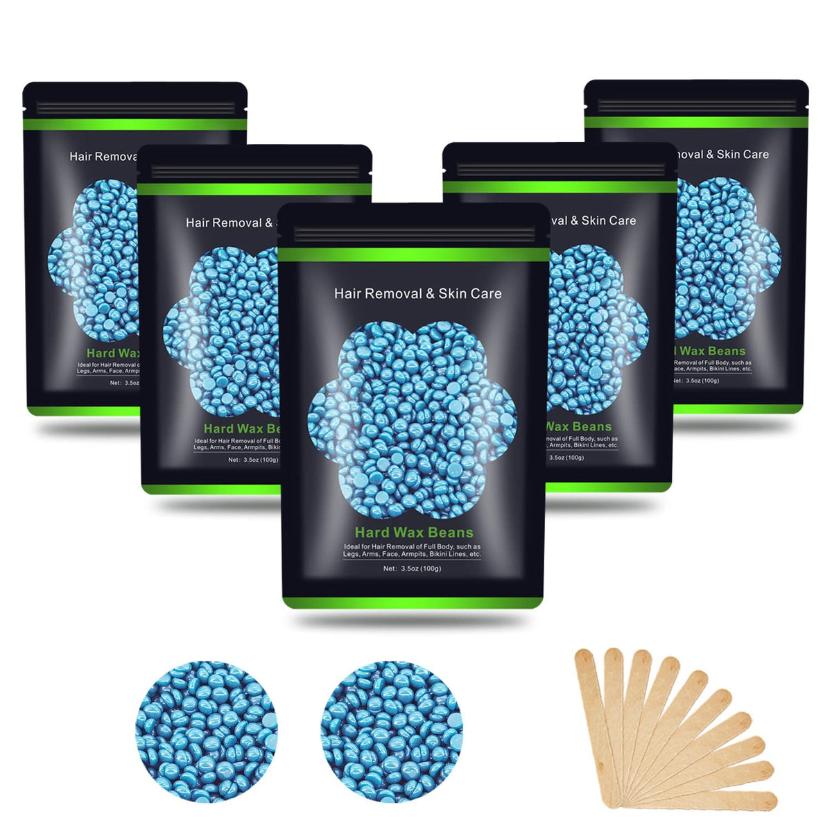 Auperwel Hard Wax Beans 17.5Oz front view with packaging