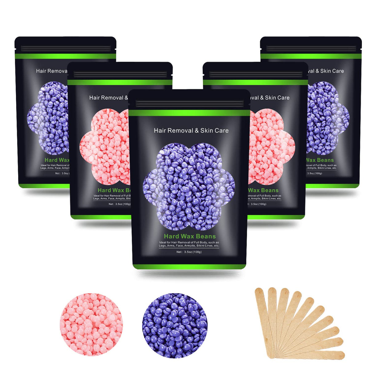 Auperwel Hard Wax Beans 17.5Oz package front view