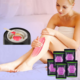 Auperwel wax beads in use on skin