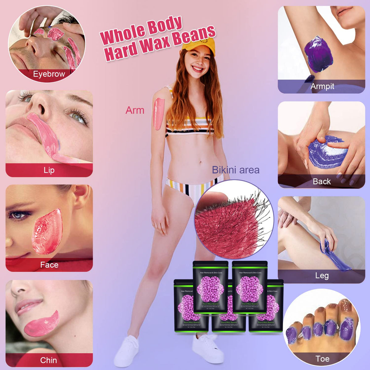 Auperwel wax beads kit with all components displayed