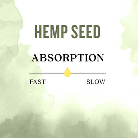 Aura Cacia Organic Hemp Seed Oil on a wooden surface