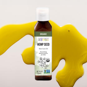 Aura Cacia Organic Hemp Seed Oil with essential oils