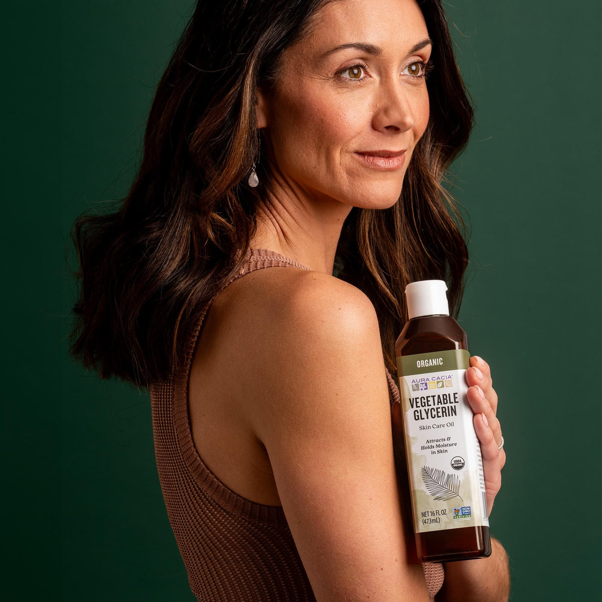 Aura Cacia Organic Skin Care Oil with essential oils and water