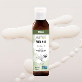 Aura Cacia Shea Nut Oil with a dropper