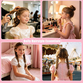 auroray clear hair elastics suitable for various hairstyles