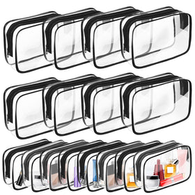 AURUZA Clear Makeup Bag large size front view