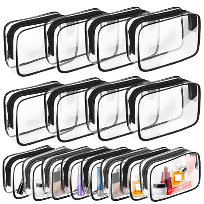 AURUZA Clear Makeup Bag large size front view