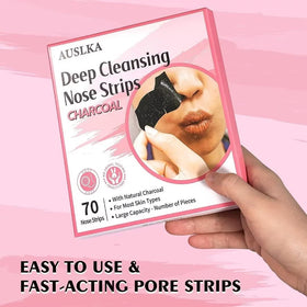 AUSLKA Blackhead Pore Strips opened package