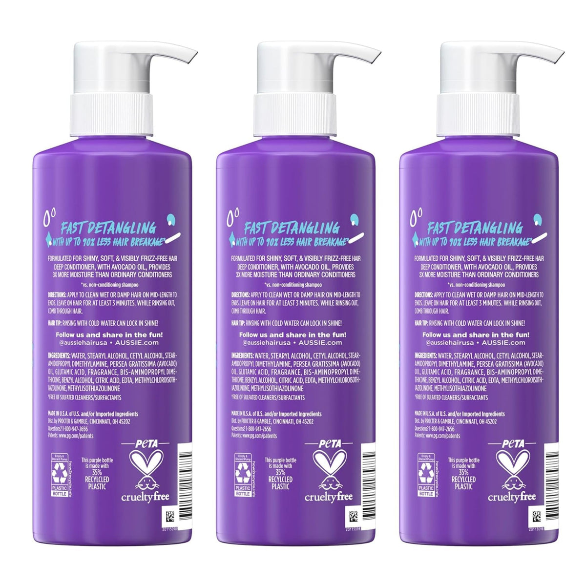 Aussie 3 Minute Miracle Moist Deep Conditioner surrounded by fresh flowers