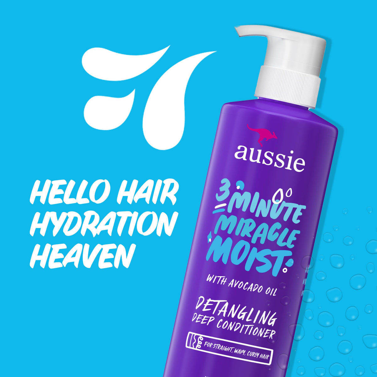 Aussie 3 Minute Miracle Moist Deep Conditioner with fresh citrus scent