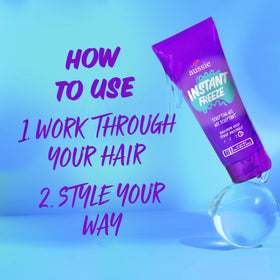 Aussie Instant Freeze Sculpting Hair Gel application demonstration