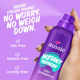 Aussie Instant Refresh Dry Shampoo 4.9oz side view