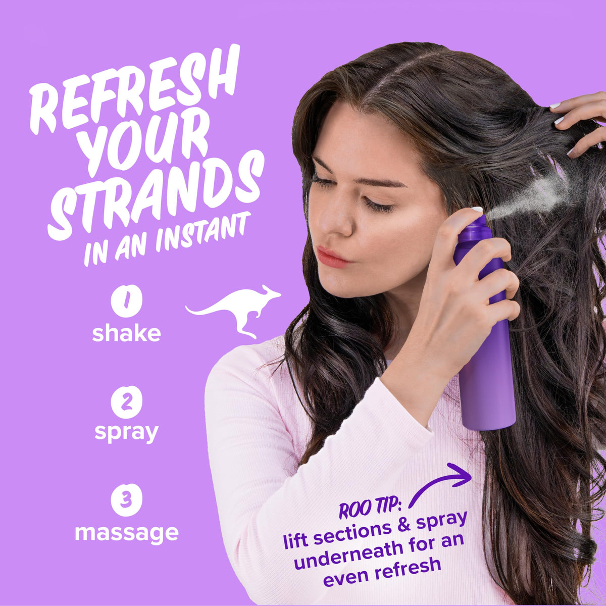 Aussie Instant Refresh Dry Shampoo packaging details