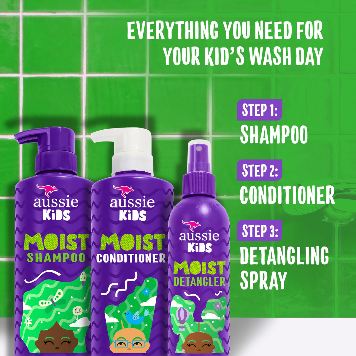Aussie Kids Hair Care Bundle Set packaging