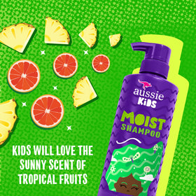 Aussie Kids shampoo and conditioner bottles side view
