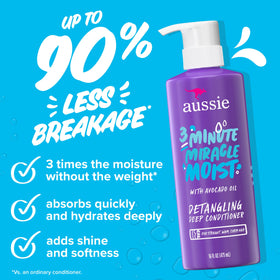 Aussie shampoo and conditioner set with avocado oil ingredients