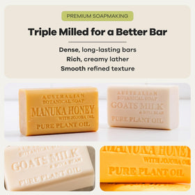 Australian Botanical Soap Goat Milk & Manuka Honey packaging