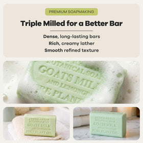 Australian Botanical Soap Goat Milk Soap in a bathroom setting