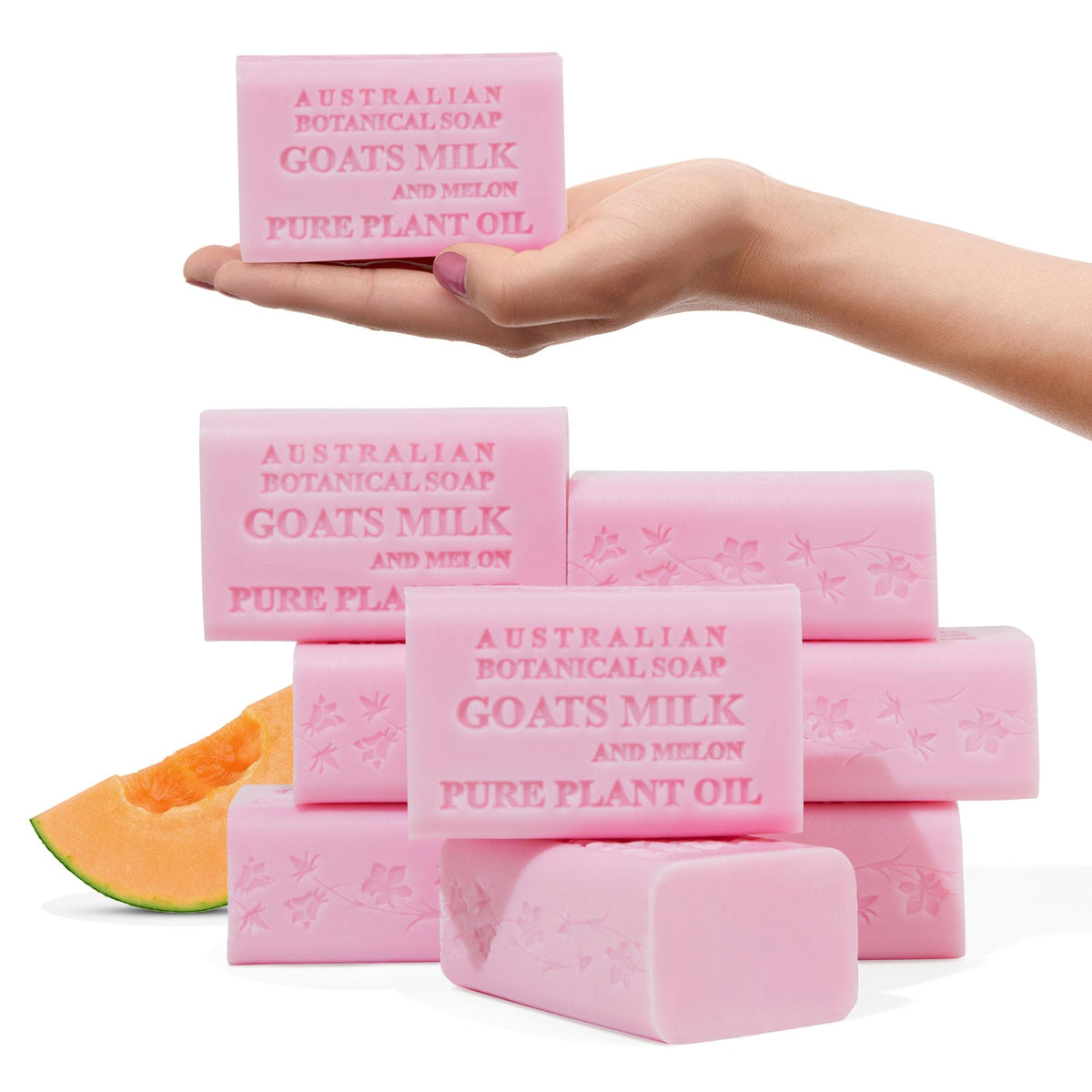Australian Botanical Soap Goat Milk Soap with Melon front view
