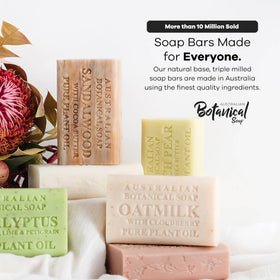 Australian Botanical Soap Goat Milk Soap with Melon stacked bars