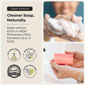 Australian Botanical Soap Raspberry Goat Milk Soap Bars with natural ingredients