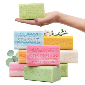 Australian Botanical Soap Variety Pack featuring 8 extra-large soap bars