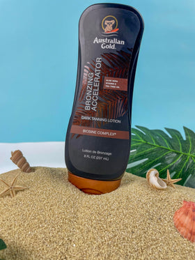 Australian Gold Dark Tanning Accelerator Lotion 8 oz back view