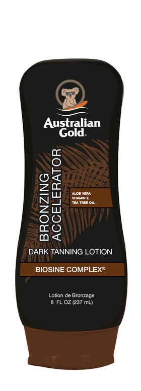 Australian Gold Dark Tanning Accelerator Lotion 8 oz front view