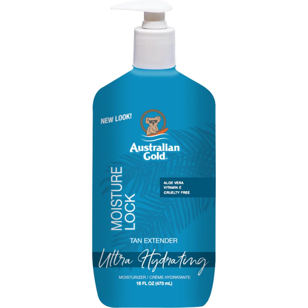 Australian Gold Moist Lock Tan Extender 16 Ounce Pump front view