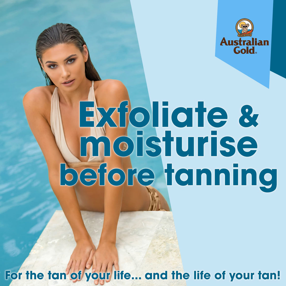 Australian Gold Moist Lock Tan Extender 16 Ounce Pump side view