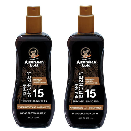 Australian Gold SPF 15 Spray Gel Sunscreen front view