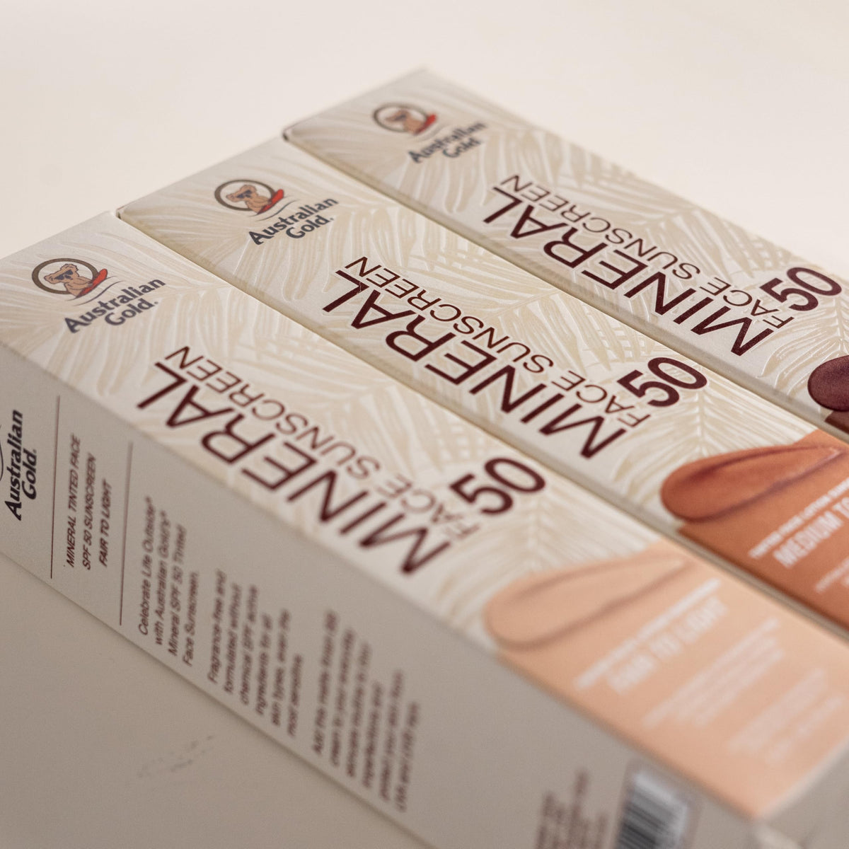 Australian Gold SPF 50 Tinted Mineral Face Sunscreen Rich-Deep in outdoor setting