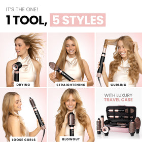 Auto wrap curling iron attachment for ELLABELLA Hot Air Styler