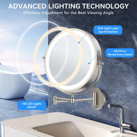 Auxmir mirror in a bathroom setting