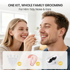 AUZEAL Mini Face Waxing Kit complete set layout