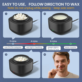 AUZEAL Nose Wax Kit with melted wax ready for use