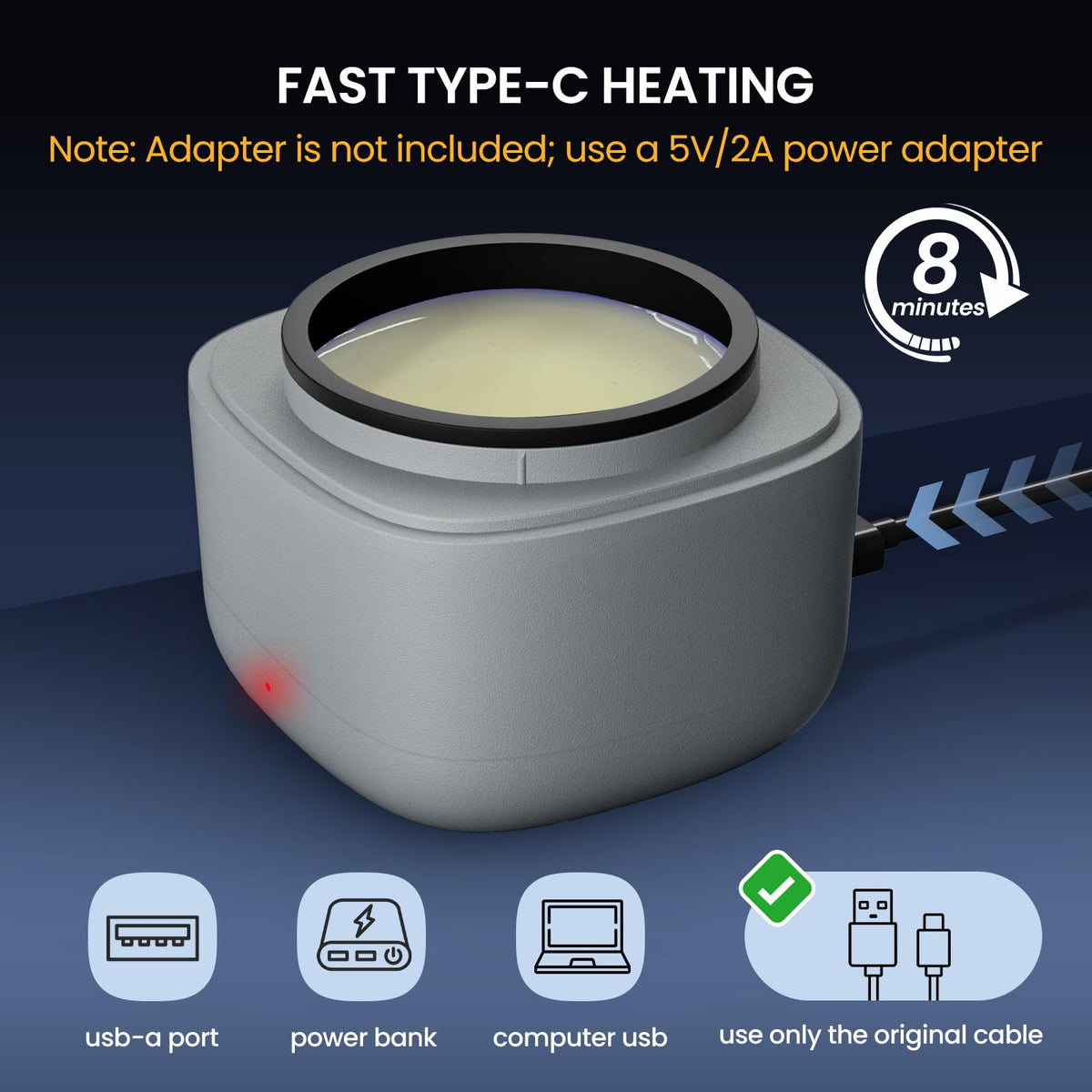 AUZEAL Nose Wax Kit with wax beans and heating setup