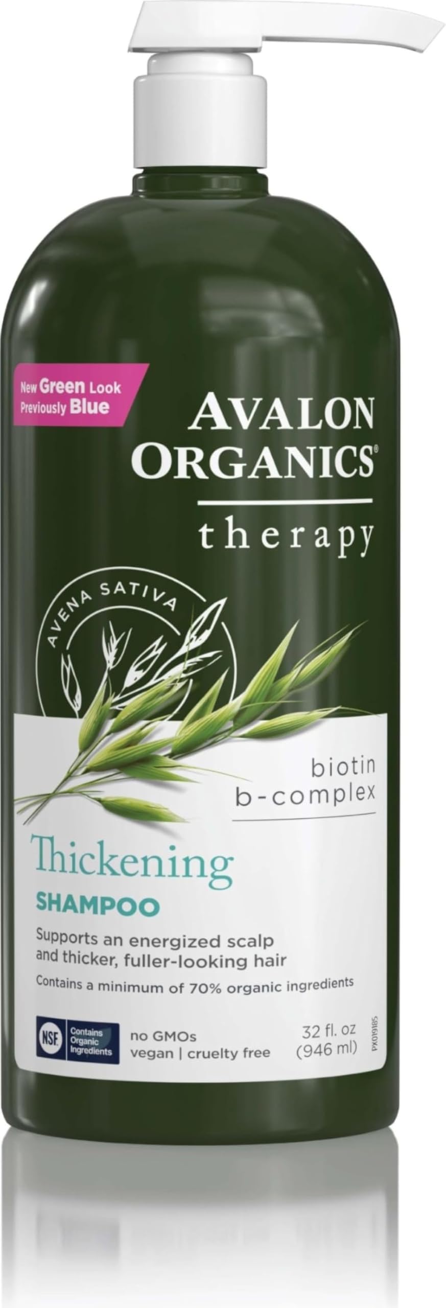 Avalon Organics Biotin B-Complex Thickening Shampoo 32 oz front view