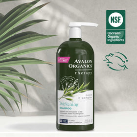 Avalon Organics Biotin B-Complex Thickening Shampoo with matching conditioner