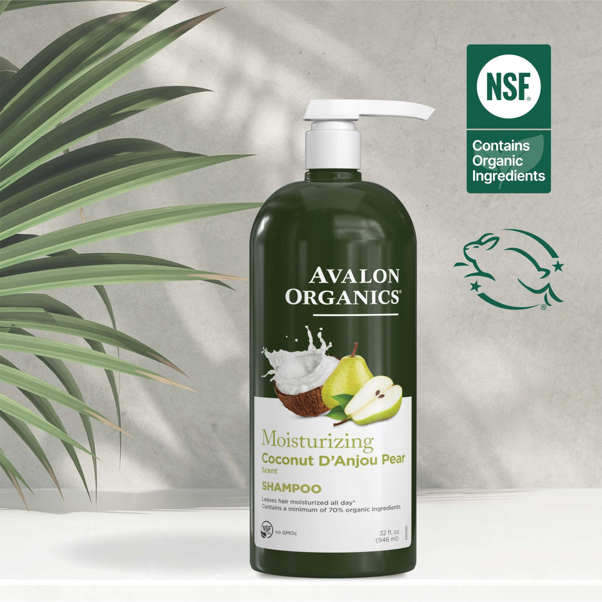 Avalon Organics Coconut Pear Shampoo 32 Fl Oz with ingredients