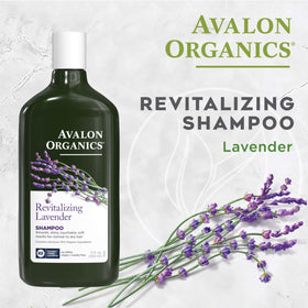 Avalon Organics Revitalizing Lavender Shampoo 380g back view