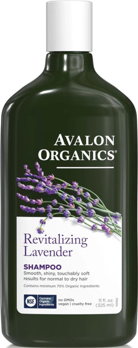 Avalon Organics Revitalizing Lavender Shampoo 380g front view