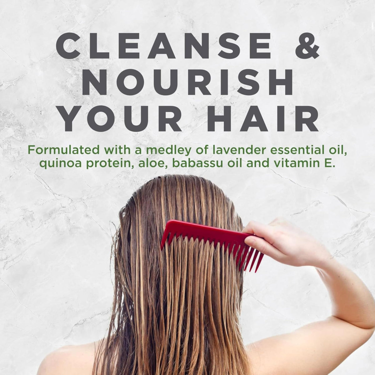 Avalon Organics Revitalizing Lavender Shampoo 380g texture close-up