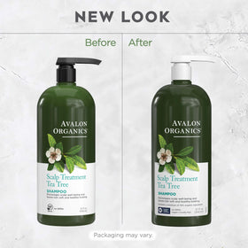 Avalon Organics Scalp Tea Tree Shampoo with a rich lather demonstration