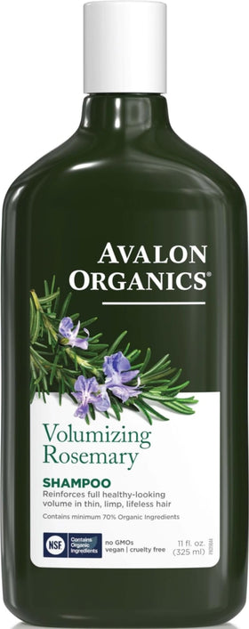 Avalon Organics Volumizing Rosemary Shampoo 11 oz front view