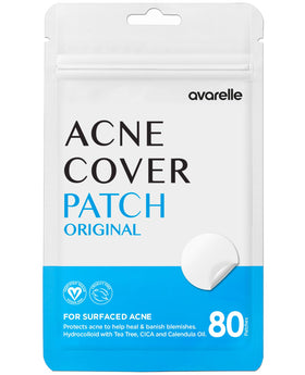 AVARELLE Hydrocolloid Acne Cover Patches front view packaging