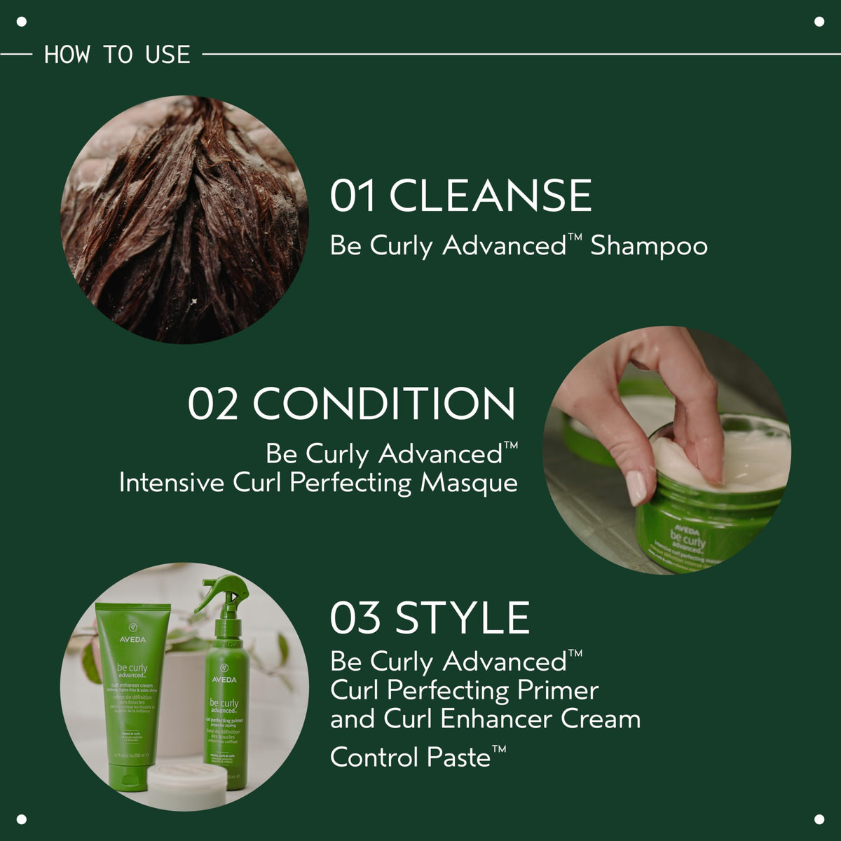 Aveda Be Curly Advanced Curl Cream 50g on a bathroom counter