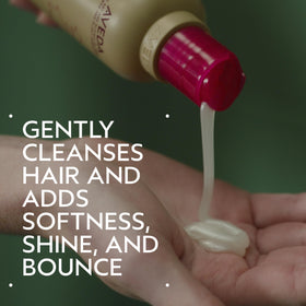 Aveda Cherry Almond Softening Shampoo back view with ingredient list